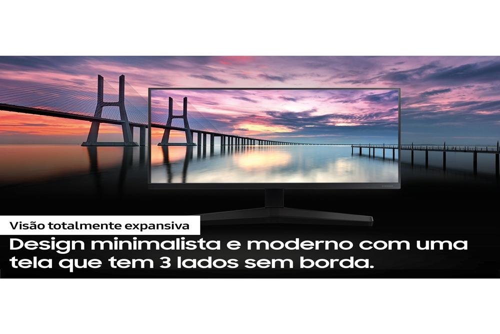 Monitor Office Samsung 24", FHD, 75Hz, 5ms, IPS, FreeSync, Ajuste de Inclinação - LF24T350FHLMZD Monitor Office Samsung 24", FHD, 75Hz, 5ms, IPS, FreeSync, Ajuste de Inclinação - LF24T350FHLMZD