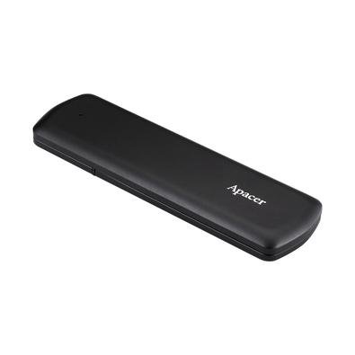 SSD Externo Portátil Apacer AS721, 250GB, SATA, USB-C, 3D NAND, Preto - AP250GAS721B-1