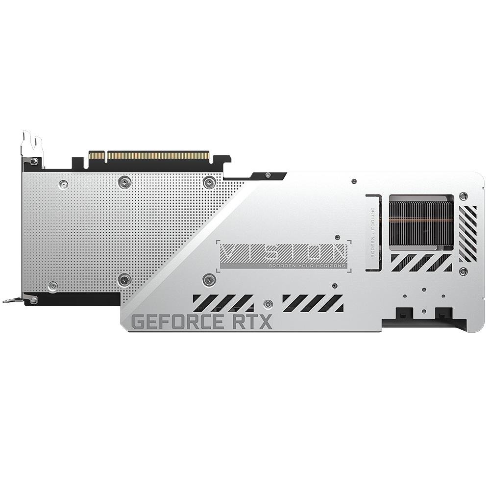 Placa de Vídeo RTX 3080 Ti VISION OC 12G Gigabyte NVIDIA GeForce, 12GB GDDR6X, RGB Fusion, Ray Tracing, LHR, DLSS - GV-N308TVISION OC-12GD