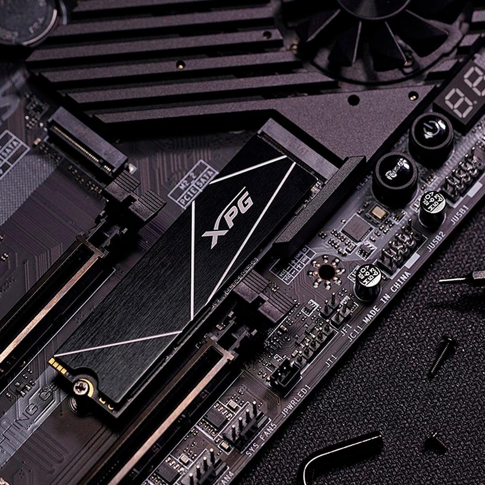 SSD ADATA XPG, 1TB, S70 Blade, PCIe Gen4x4, M.2 2280, NVMe, Leitura: 7400MB/s e Gravação: 5500MB/s, 3D NAND - AGAMMIXS70B-1T-CS - view 8