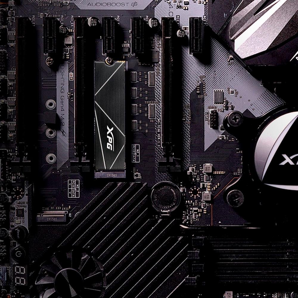 SSD XPG S70 Blade, 2TB, PCIe Gen4x4, M.2 NVMe, Leitura: 7400MB/s e Gravação: 6400MB/s, 3D NAND, Preto - AGAMMIXS70B-2T-CS - view 7