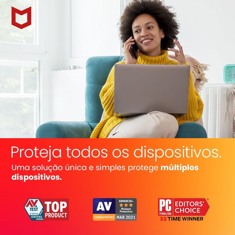 McAfee Total Proteção para 10 Dispositivos, ESD - Digital para Download - MTPOALNRX McAfee Total Proteção para 10 Dispositivos, ESD - Digital para Download - MTPOALNRX
