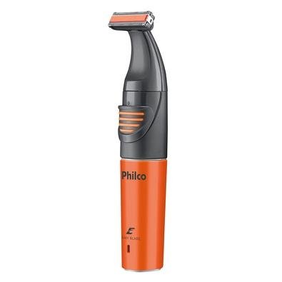 Aparador de Pelos Philco Easyblade PAP05LR, Pente com 10 Alturas, À Prova D’Água, Bivolt, Preto/Laranja - 56303015
