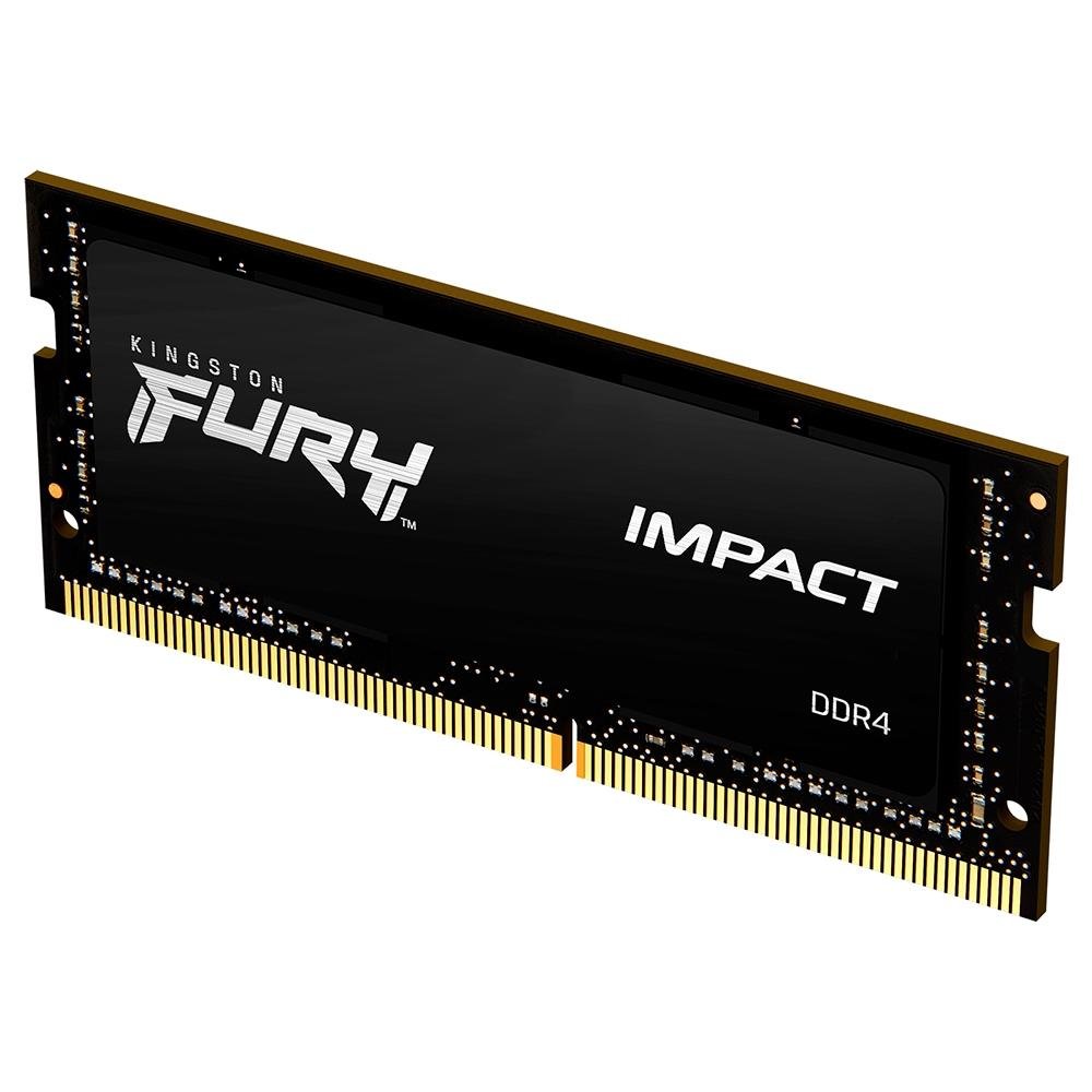 Memória RAM para Notebook Kingston Fury Impact, 8GB, 2666MHz, DDR4, CL15 - KF426S15IB/8 Memória RAM para Notebook Kingston Fury Impact, 8GB, 2666MHz, DDR4, CL15 - KF426S15IB/8