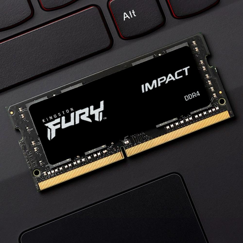 Memória RAM para Notebook Kingston Fury Impact, 8GB, 2666MHz, DDR4, CL15 - KF426S15IB/8 Memória RAM para Notebook Kingston Fury Impact, 8GB, 2666MHz, DDR4, CL15 - KF426S15IB/8