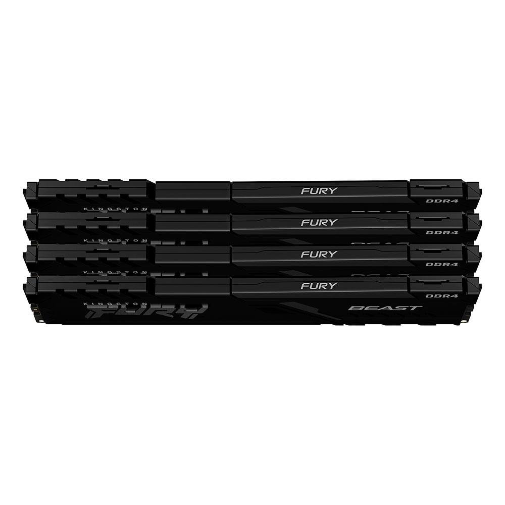 Memória Kingston Fury Beast, 64GB (4x16GB), 2666MHz, DDR4, CL16