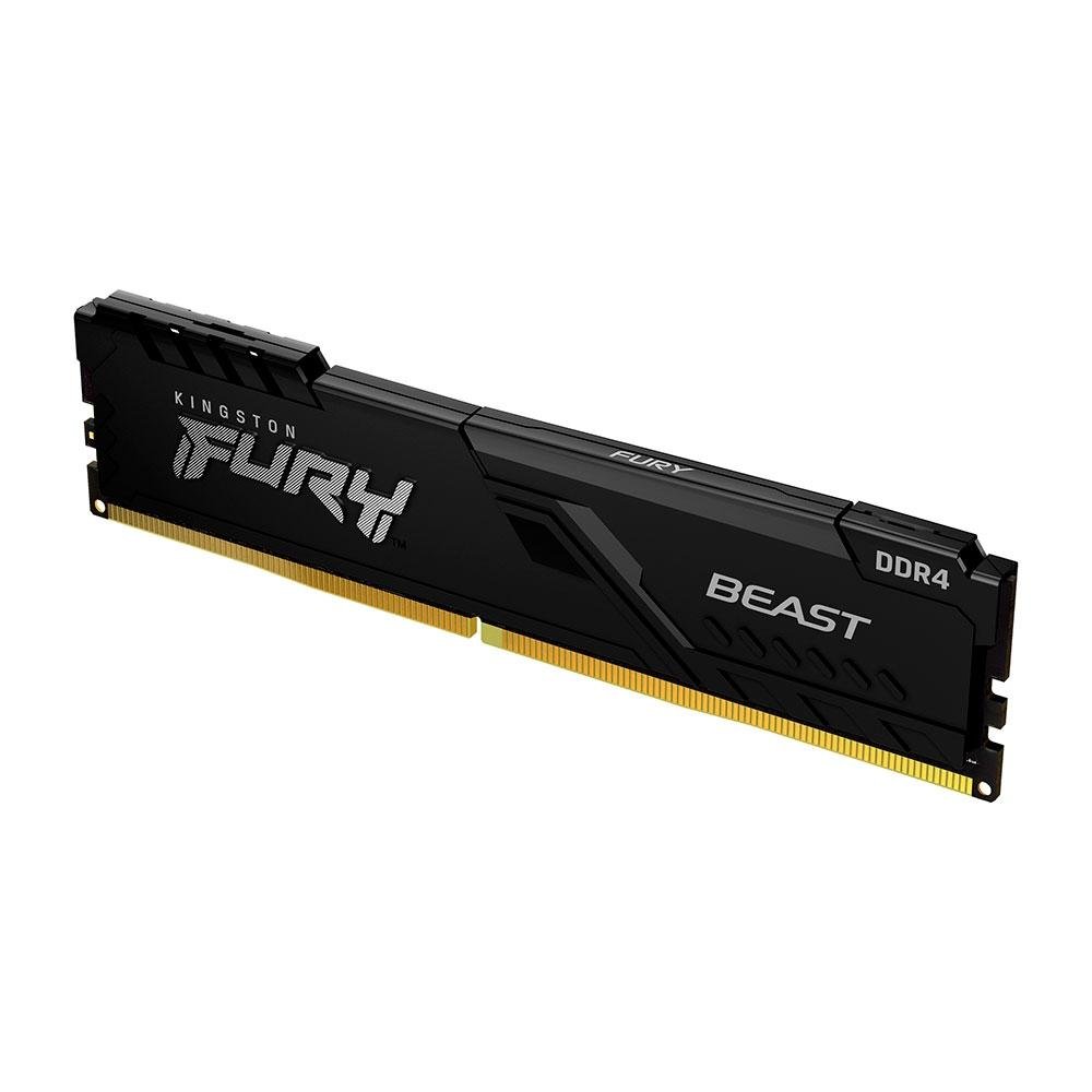 Memória RAM Kingston Fury Beast, 16GB, 3600MHz, DDR4, CL18, Preto - KF436C18BB/16