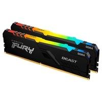 Memória Kingston Fury Beast RGB A memória Kingston FURY Beast DDR4 RGB* proporciona um poderoso aumento de performance para jogos, edição de vídeo e r