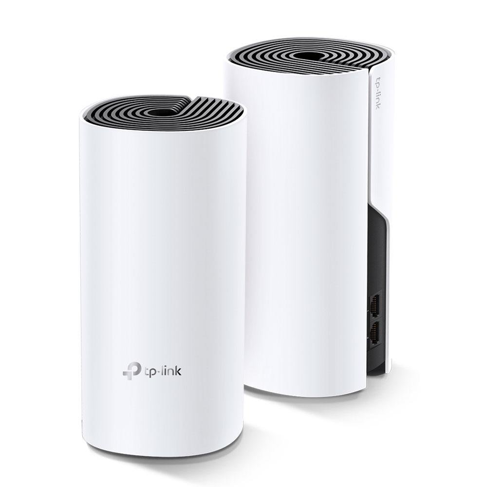 Roteador TP-Link Deco Mesh HC4, Wireless Dual Band AC1200, 2,4/5Ghz, WAN/LAN Gigabit, 2 Antenas Internas, 2 Peças, Branco - DECO HC4(2-PACK) Roteador TP-Link Deco Mesh HC4, Wireless Dual Band AC1200, 2,4/5Ghz, WAN/LAN Gigabit, 2 Antenas Internas, 2 Peças, Branco - DECO HC4(2-PACK)