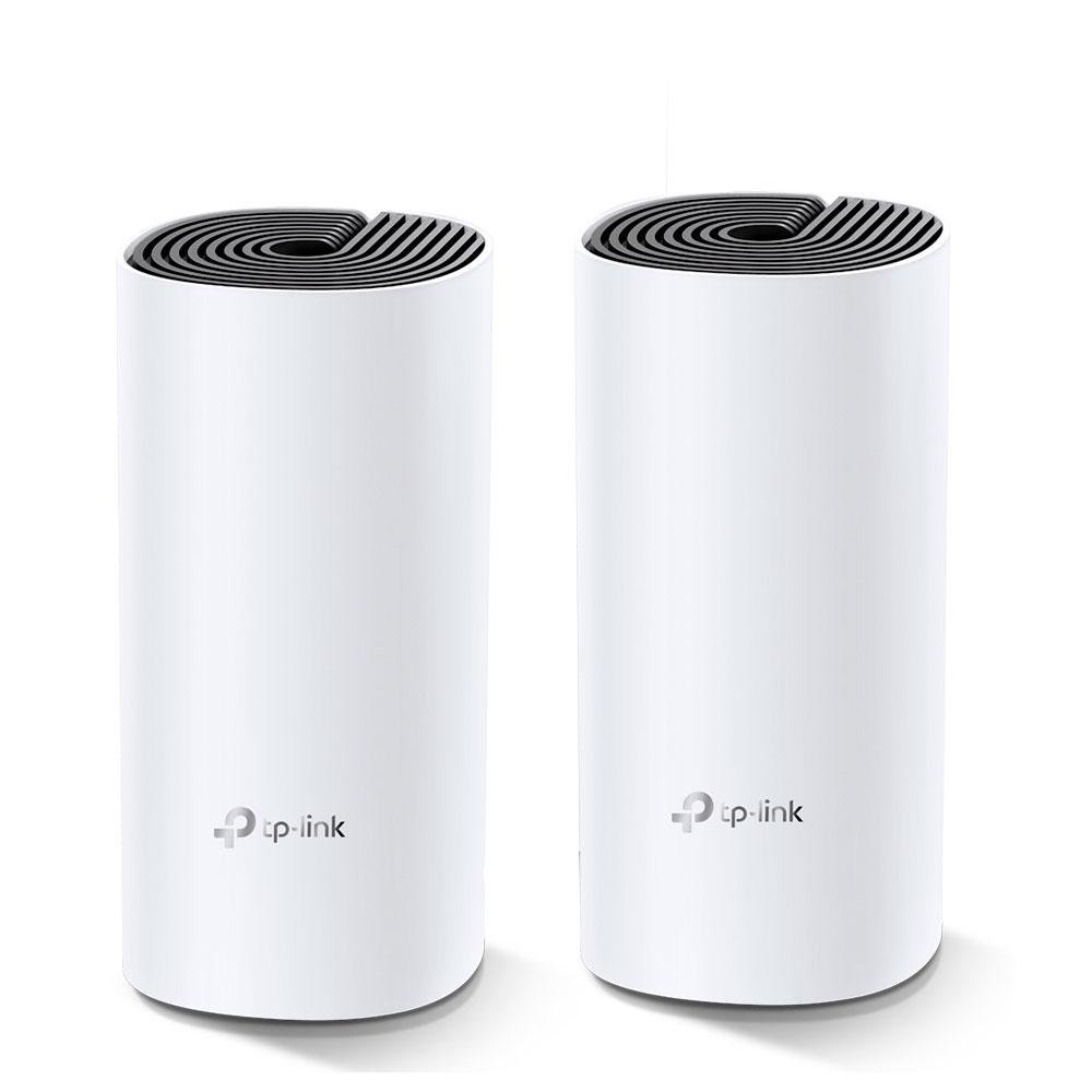 Roteador TP-Link Deco Mesh HC4, Wireless Dual Band AC1200, 2,4/5Ghz, WAN/LAN Gigabit, 2 Antenas Internas, 2 Peças, Branco - DECO HC4(2-PACK) Roteador TP-Link Deco Mesh HC4, Wireless Dual Band AC1200, 2,4/5Ghz, WAN/LAN Gigabit, 2 Antenas Internas, 2 Peças, Branco - DECO HC4(2-PACK)