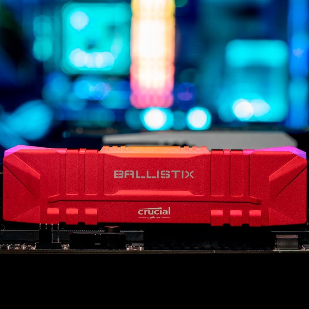 Imagem 2 de 3 do produto Memória RAM Crucial Ballistix, 8GB, 3200MHz, DDR4, CL16, Branco - BL8G32C16U4W