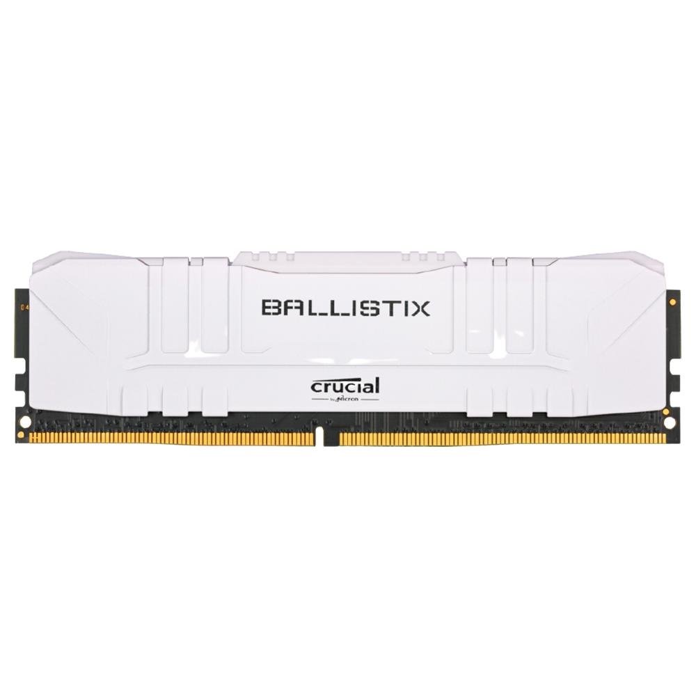 Memória Crucial Ballistix, 8GB, 3600MHz, DDR4, CL16, Branca