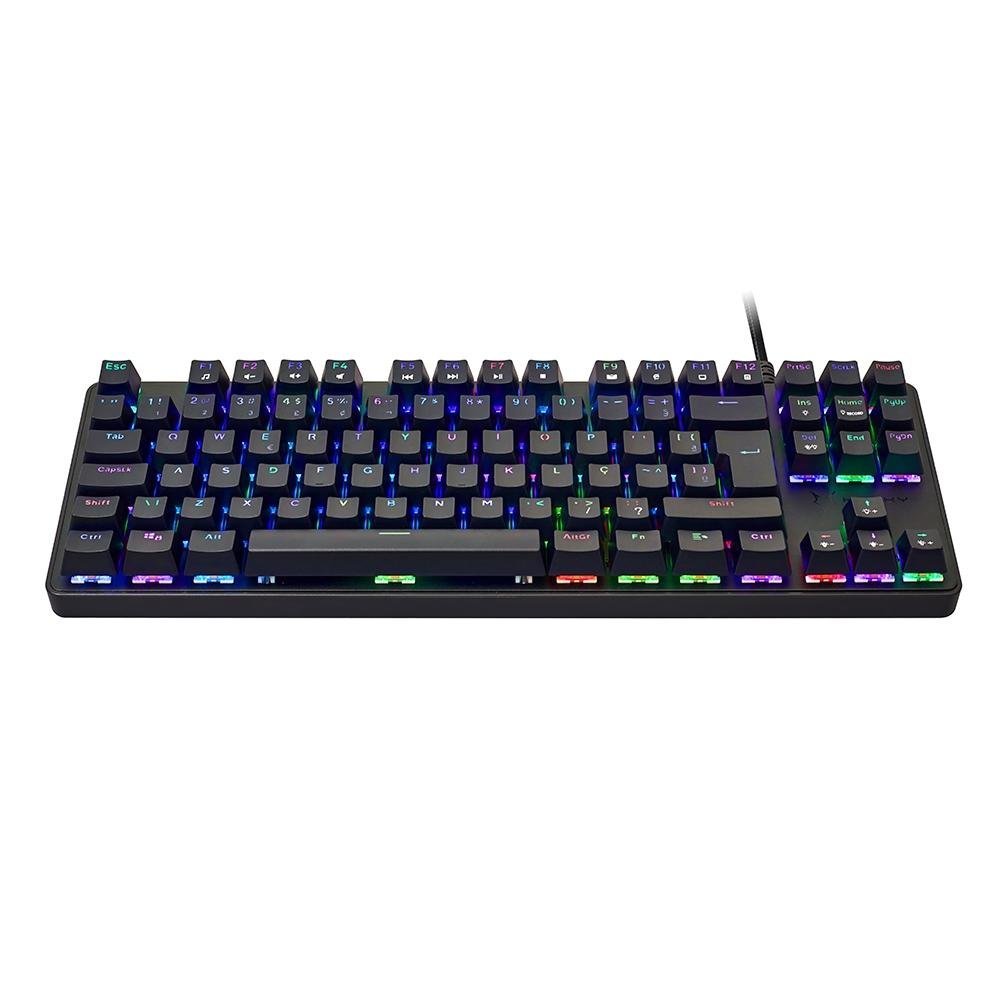 Imagem 4 de 7 do produto Kit Gamer Husky Gaming Snow - Teclado Mecânico RGB, Switch Outemu Red + Mouse, 7 Botões, 10.000 DPI, Preto  - HGME001
