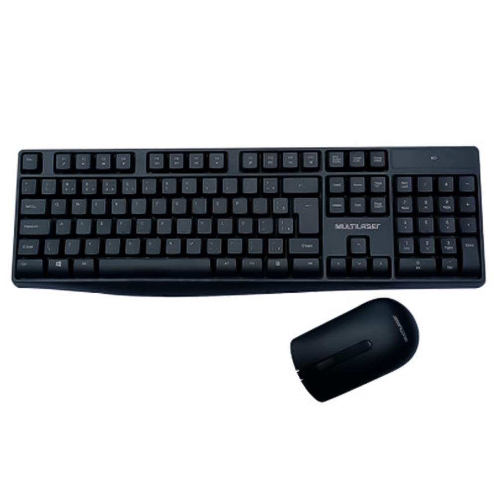 Kit Multi Teclado e Mouse Sem Fio Slim, 1600 DPI, Conexão USB e 2.4Ghz, com Pilhas Inclusas, Preto ( Balão.info - foto 2
