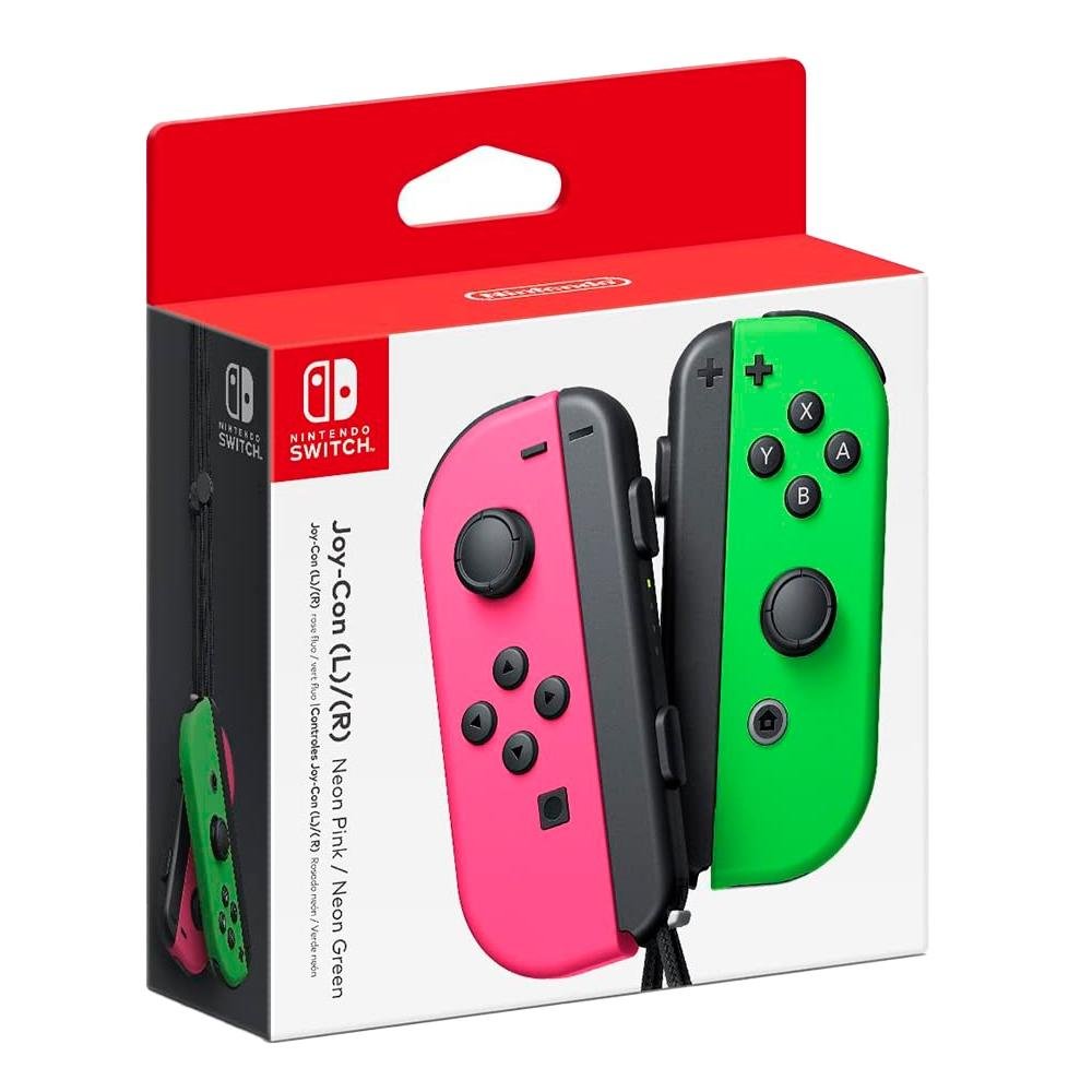 Controle Nintendo Switch Joy-Con, Rosa e Verde - HBCAJAHA1 | KaBuM!