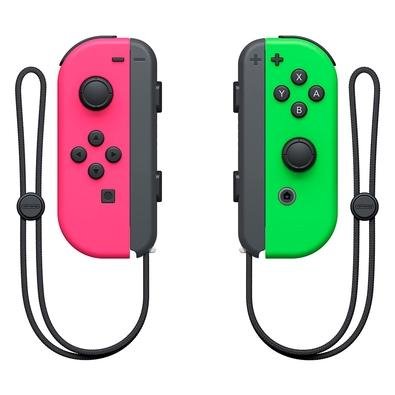 Controle Nintendo Switch Joy-Con Rosa e Verde Nintendo Switch e possibilitam maneiras criativas de jogar. Os versáteis Joy-Con oferecem várias formas