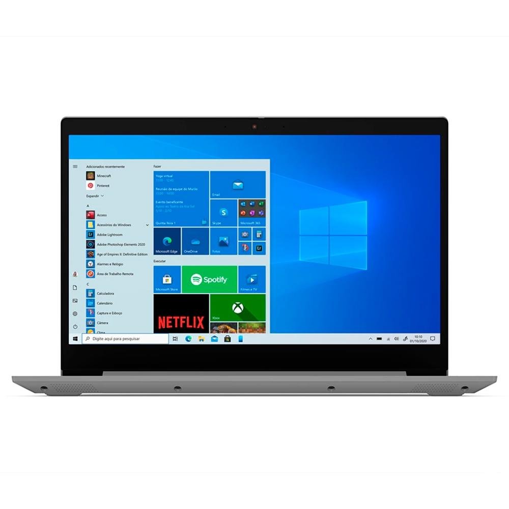 Imagem 2 de 14 do produto Notebook Lenovo Ultrafino Ideapad S145, Ryzen 5-3500U, 8GB, 256GB SSD M.2 NVM4e, 15.6", Dolby Audio, Win10 Home, Prata - 81V70008BR