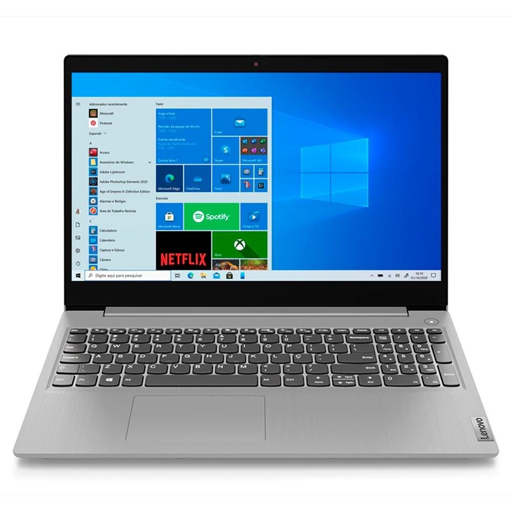 Imagem 3 de 14 do produto Notebook Lenovo Ultrafino Ideapad S145, Ryzen 5-3500U, 8GB, 256GB SSD M.2 NVM4e, 15.6", Dolby Audio, Win10 Home, Prata - 81V70008BR