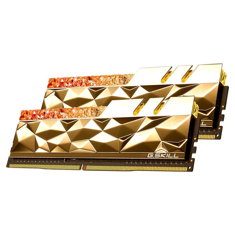 Imagem 3 de 5 do produto Memória G.Skill Trident Z Royal Elite, RGB, 16GB (2x8GB), 3600MHz, DDR4, CL14, Dourada - F4-3600C14D-16GTEGA