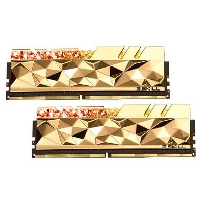 Memória G.Skill Trident Z Royal Elite, RGB, 16GB (2x8GB), 3600MHz, DDR4, CL14, Dourada A série Trident Z Royal Elite é o escalão superior de desempenh