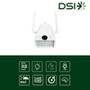 Câmera de Segurança DSI Dome Digital, Wi-fi, 1080P, Áudio bidirecional, Branco - AC02