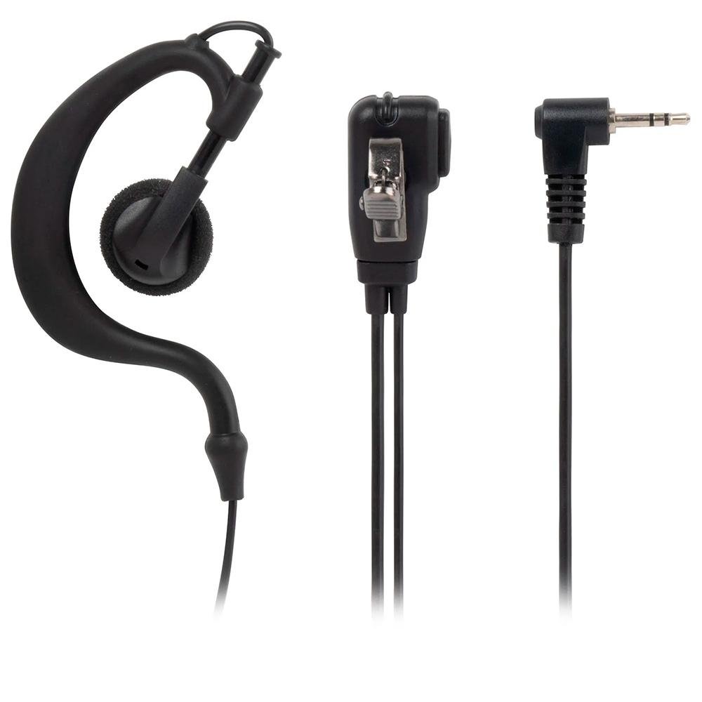 Fone de Ouvido para Rádio Comunicador MT01, Gancho de Orelha, Push-to-Talk,  P1, Preto - 73139 | KaBuM!