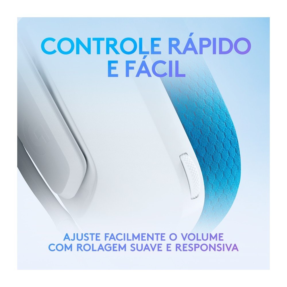 Headset Gamer ( Balão.info) G335, 3.5mm para PC/PlayStation/( Balão.info)/Switch/Mobile, Driver 40mm, Arco Ajustável, Branco - 981-( Balão.info - foto 4