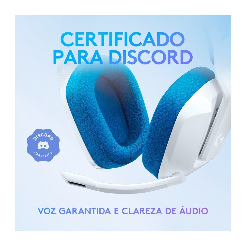 Headset Gamer ( Balão.info) G335, 3.5mm para PC/PlayStation/( Balão.info)/Switch/Mobile, Driver 40mm, Arco Ajustável, Branco - 981-( Balão.info - foto 9