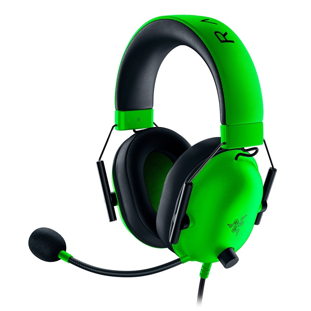 Headset Gamer Razer BlackShark V2 X, Drivers 50mm, Isolamento de Ruído, Surround 7.1, 3.5 mm, Verde - RZ04-03240600