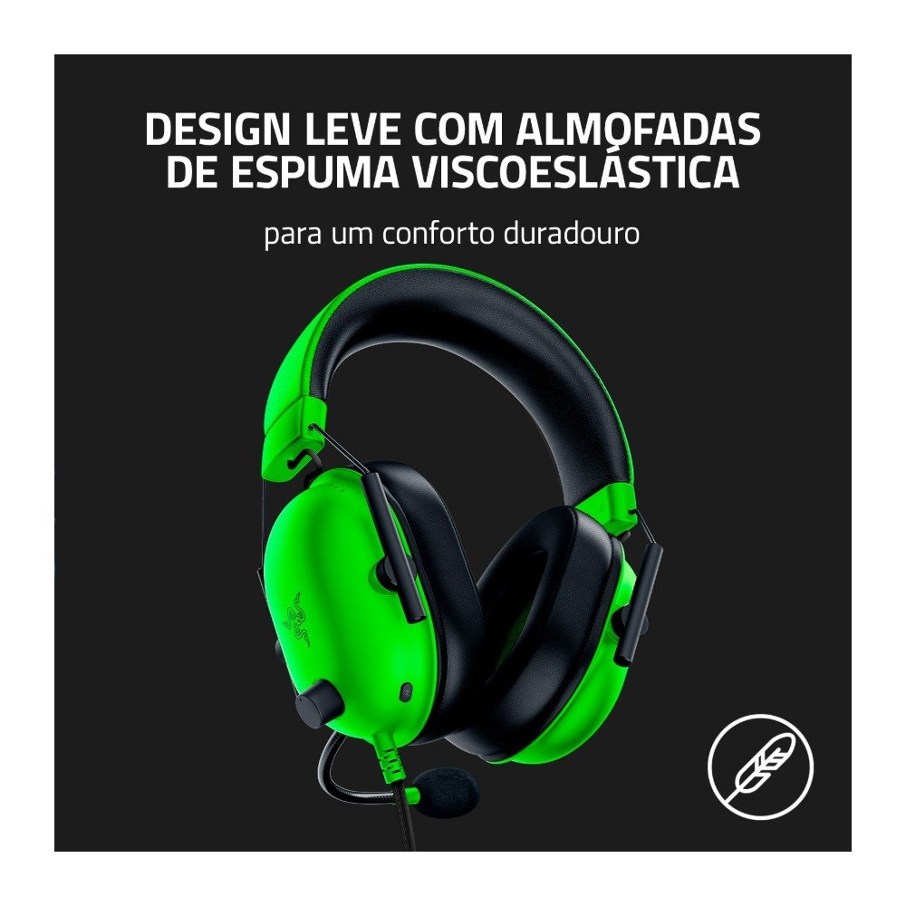 Headset Gamer ( Balão.info) V2 X, Drivers 50mm, Isolamento de Ruído, Surround 7.1, 3.5 mm, Verde - RZ04-( Balão.info - foto 4