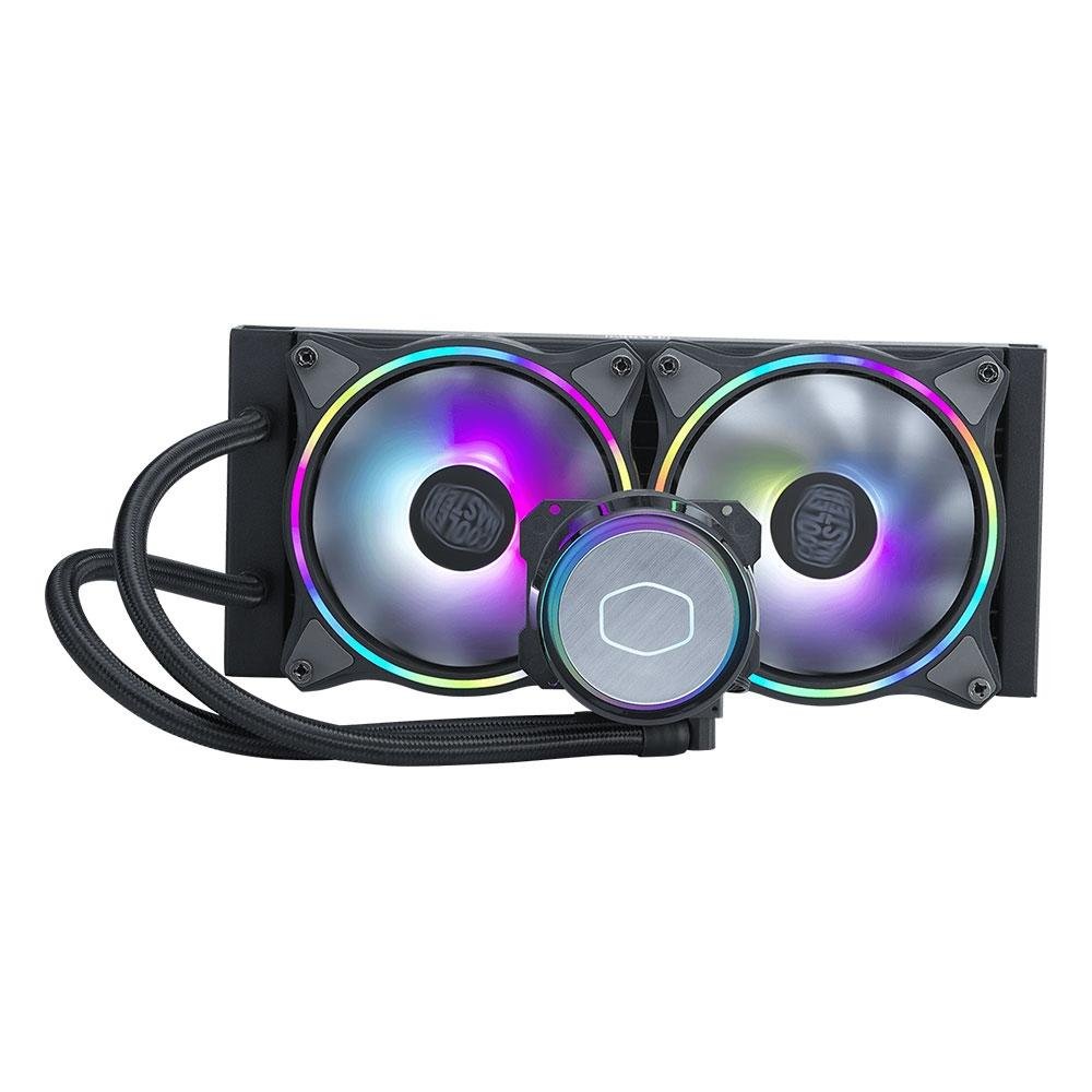 Water Cooler Cooler Master MasterLiquid ML240 Illussion, ARGB, 240mm, AMD/Intel, Preto - MLX-D24M-A18P2-R1 Water Cooler Cooler Master MasterLiquid ML240 Illussion, ARGB, 240mm, AMD/Intel, Preto - MLX-D24M-A18P2-R1
