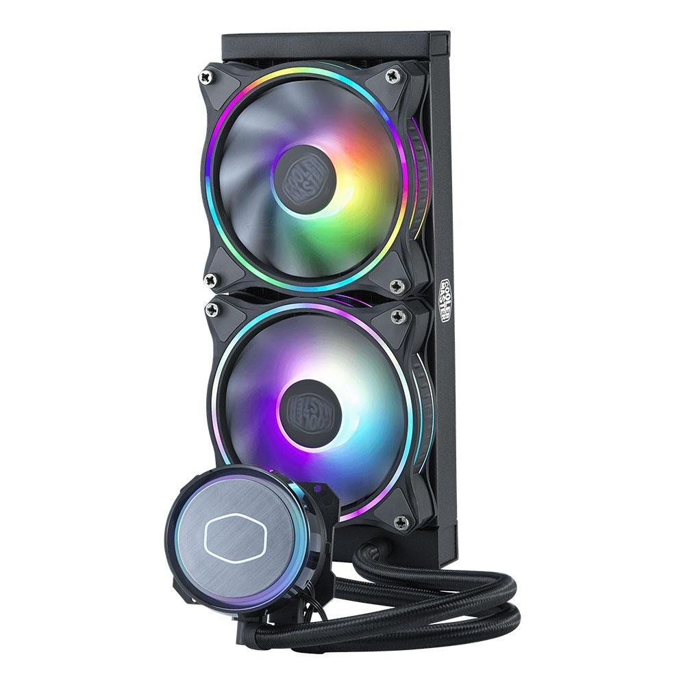 Water Cooler Cooler Master MasterLiquid ML240 Illussion, ARGB, 240mm, AMD/Intel, Preto - MLX-D24M-A18P2-R1 Water Cooler Cooler Master MasterLiquid ML240 Illussion, ARGB, 240mm, AMD/Intel, Preto - MLX-D24M-A18P2-R1