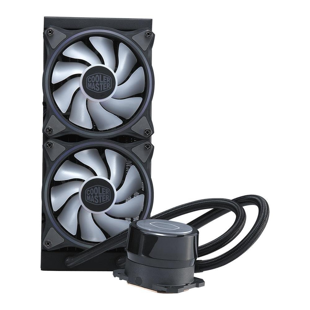 Water Cooler Cooler Master MasterLiquid ML240 Illussion, ARGB, 240mm, AMD/Intel, Preto - MLX-D24M-A18P2-R1 Water Cooler Cooler Master MasterLiquid ML240 Illussion, ARGB, 240mm, AMD/Intel, Preto - MLX-D24M-A18P2-R1