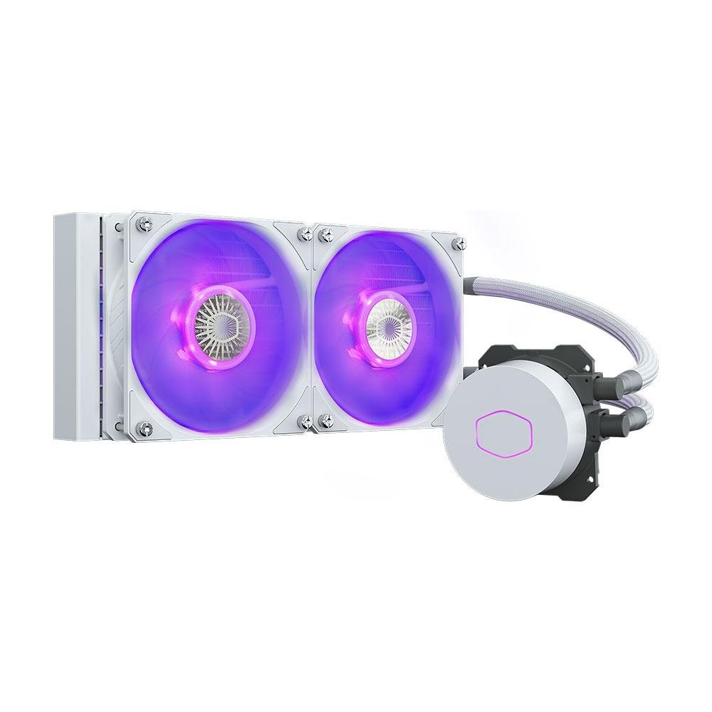 Water Cooler Cooler Master MasterLiquid ML240L V2 RGB, 240mm, AMD/Intel, Branco - MLW-D24M-A18PC-RW Water Cooler Cooler Master MasterLiquid ML240L V2 RGB, 240mm, AMD/Intel, Branco - MLW-D24M-A18PC-RW