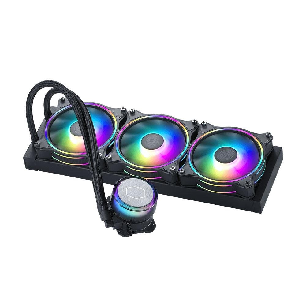 Water Cooler Cooler Master MasterLiquid ML360 Illussion, ARGB, 360mm, AMD/Intel, Preto - MLX-D36M-A18P2-R1 Water Cooler Cooler Master MasterLiquid ML360 Illussion, ARGB, 360mm, AMD/Intel, Preto - MLX-D36M-A18P2-R1