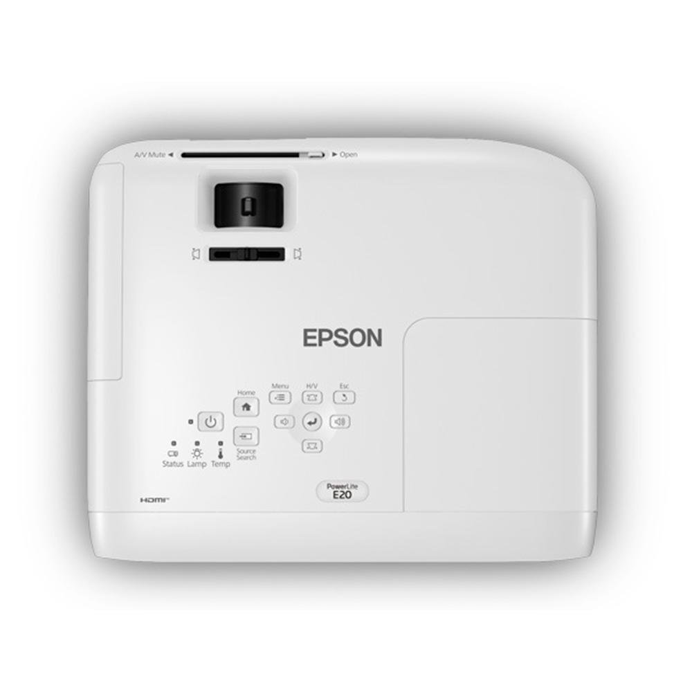 Imagem 4 de 5 do produto Projetor Epson Powerlite E20 3LCD, XGA, 3.400 Lumens, Conexão HDMI, Bivolt - V11H981020