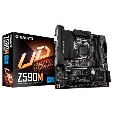 Intel Z590 Ultra Durable Motherboard com Direct 8 + 1 Phases Digital VRM e DrMOS, Full PCIe 4.0 Design, Extended Thermal Design com Integrated IO Armo