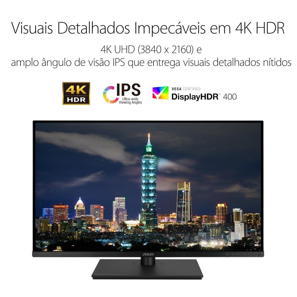 Imagem 4 de 11 do produto Monitor Asus ProArt PA329CV, 32, 4K UHD, 60Hz, 5ms, IPS, HDMI e DisplayPort, Adaptive-Sync, Altura Ajustável, Preto - 90LM06P1-B011X0