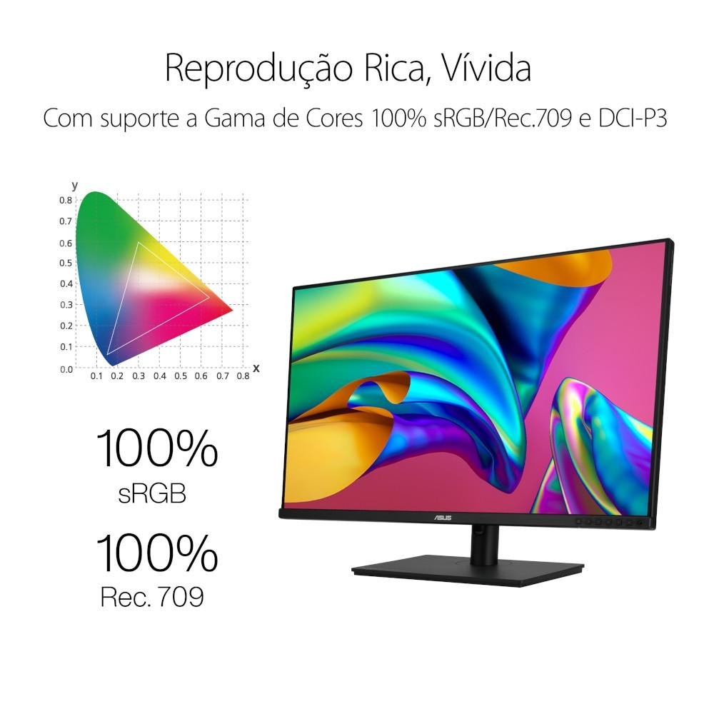 Imagem 6 de 11 do produto Monitor Asus ProArt PA329CV, 32, 4K UHD, 60Hz, 5ms, IPS, HDMI e DisplayPort, Adaptive-Sync, Altura Ajustável, Preto - 90LM06P1-B011X0
