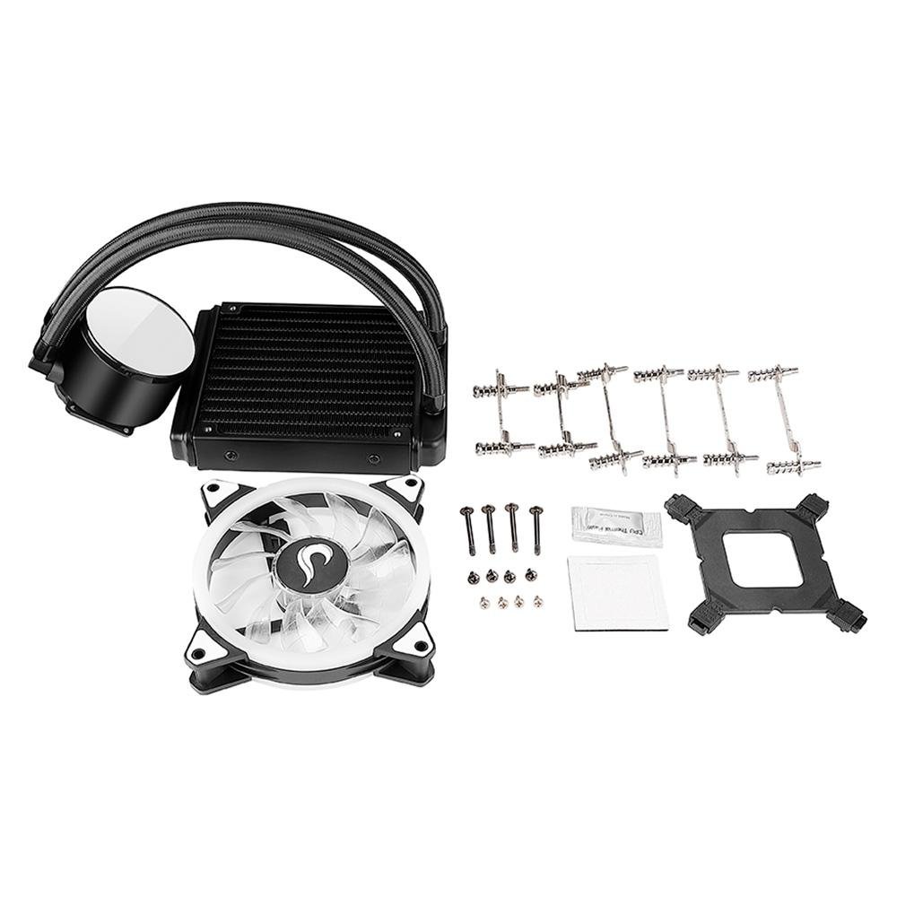Imagem 9 de 9 do produto Water Cooler Rise Mode RGB, 120mm, AMD/Intel, Preto - RM-WCB-01-RGB