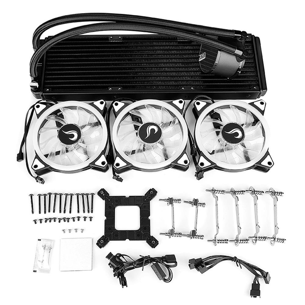 Imagem 9 de 9 do produto Water Cooler Rise Mode, RGB, 360mm, AMD/Intel, Preto - RM-WCB-03-RGB