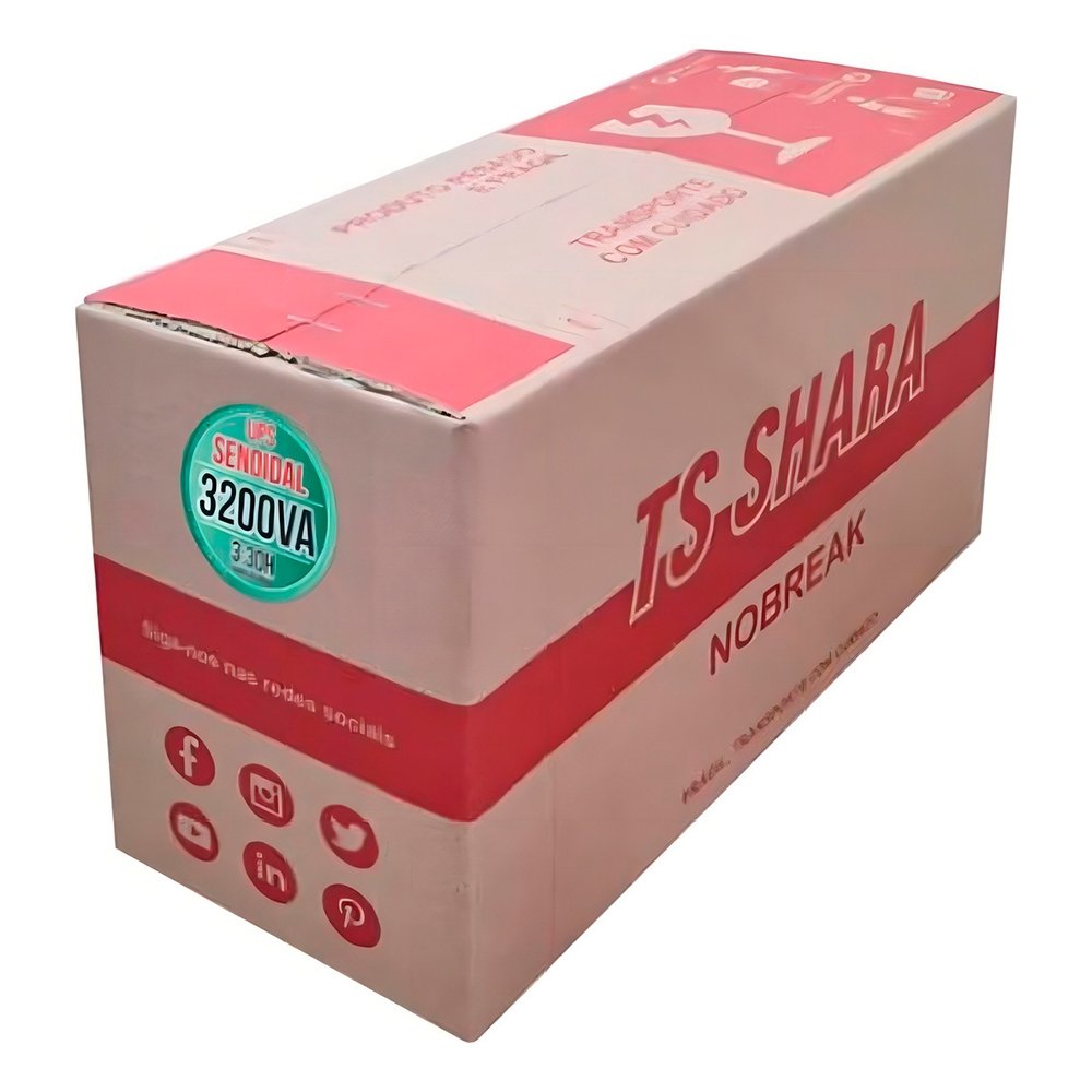 Imagem 5 de 6 do produto Nobreak TS Shara UPS Senoidal Universal, 3200VA, 2 Baterias Internas, Entrada Bivolt Automática, Senoidal, Indicador LED, USB - 4450