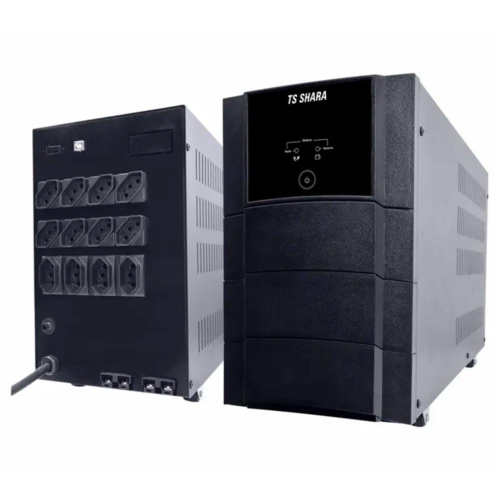 Imagem 3 de 6 do produto Nobreak TS Shara UPS Senoidal Universal, 3200VA, 2 Baterias Internas, Entrada Bivolt Automática, Senoidal, Indicador LED, USB - 4450