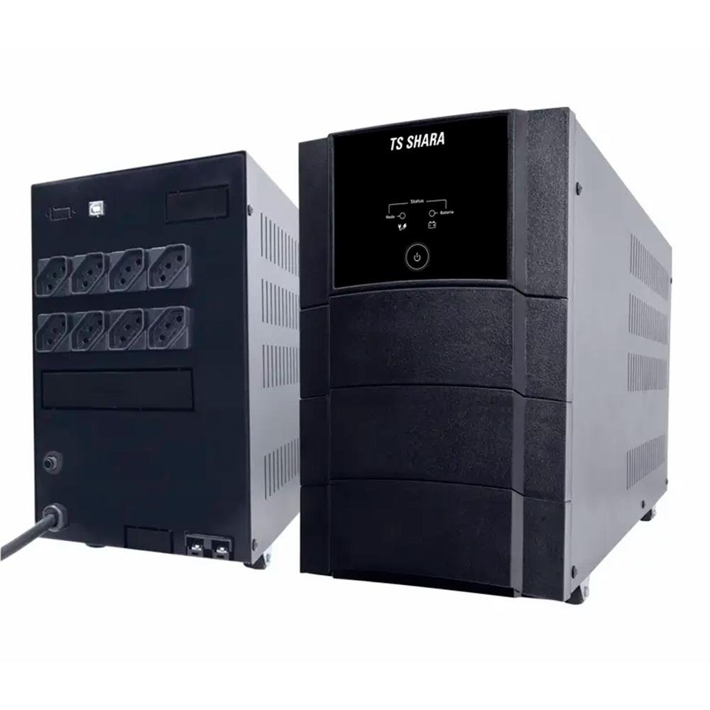 Nobreak TS Shara UPS Senoidal Universal, 2200VA, 8 Tomadas, 4 Baterias, Entrada Bivolt Automática, Senoidal, Indicador LED - 4452 - view 3