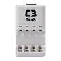 Carregador de Pilhas C3 Tech AA ou AAA Bivolt - UC-CHG4
