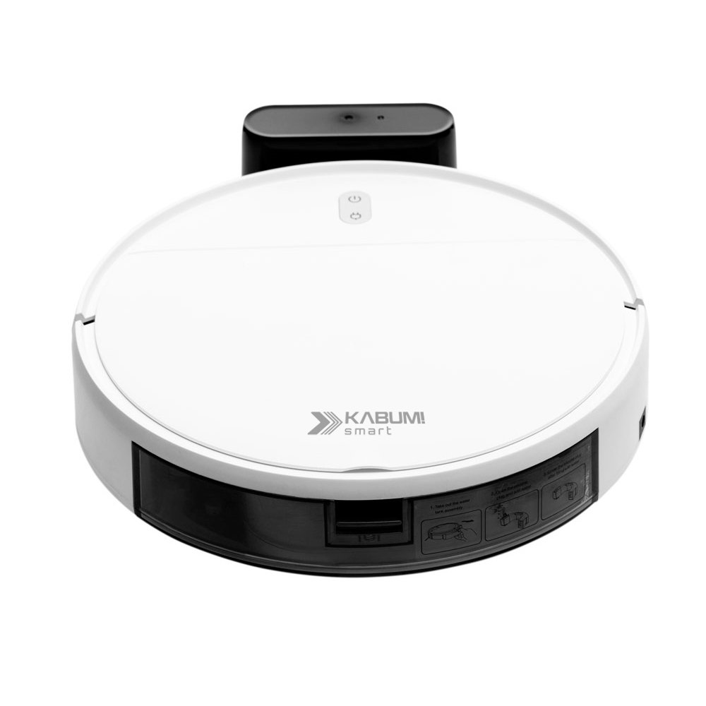 Robô Aspirador e Passa Pano KABUM! smart 100 - 5 Modos de Limpeza, Sensor Anti-Queda, Carregamento Automático, Aplicativo, Bivolt, Branco - KBSF005 Robô Aspirador e Passa Pano KABUM! smart 100 - 5 Modos de Limpeza, Sensor Anti-Queda, Carregamento Automático, Aplicativo, Bivolt, Branco - KBSF005