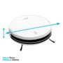 Robô Aspirador e Passa Pano KABUM! smart 100 - 5 Modos de Limpeza, Sensor Anti-Queda, Carregamento Automático, Aplicativo, Bivolt, Branco - KBSF005