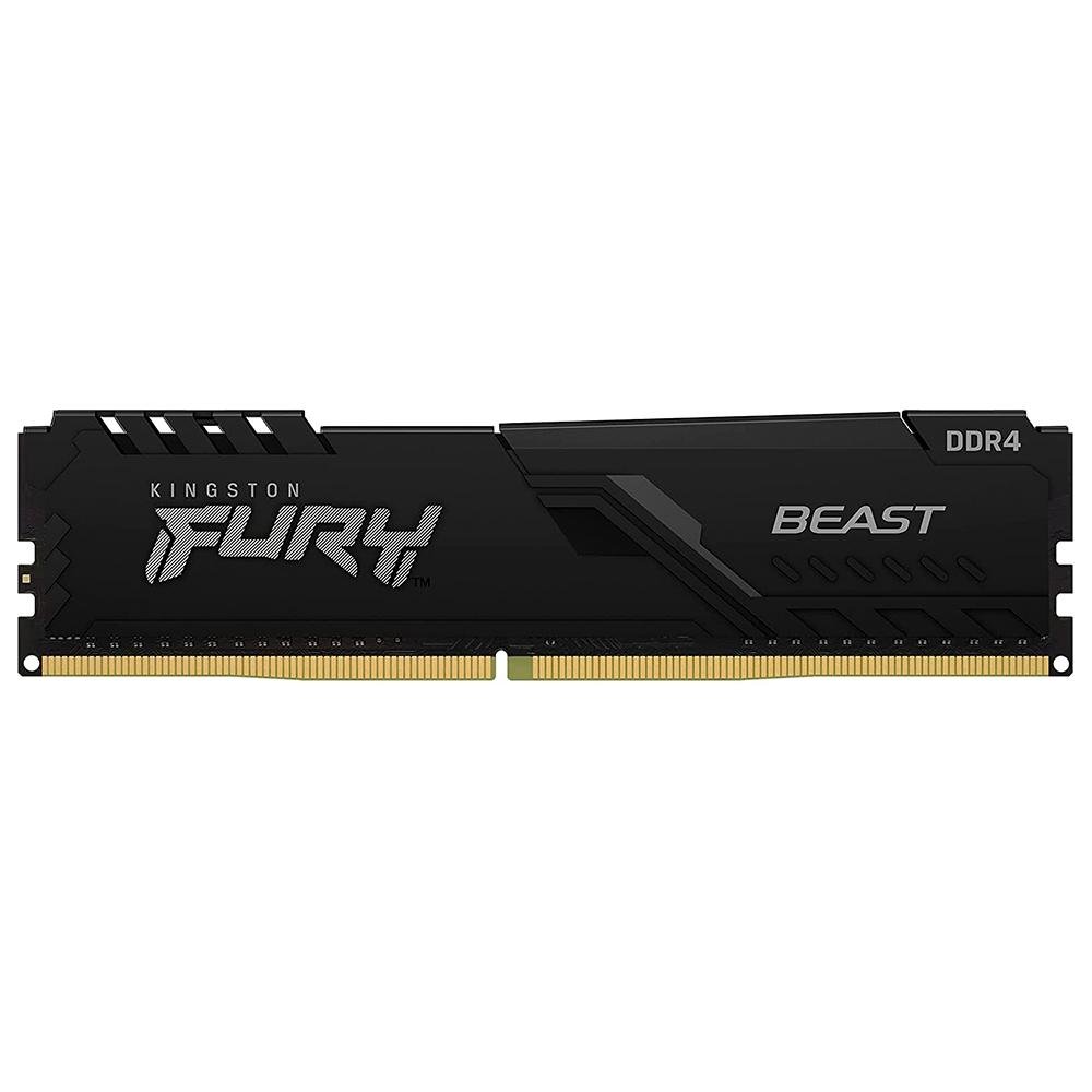 Memória RAM Kingston Fury Beast, 64GB (2x32GB), 3600MHz, DDR4, CL18, Preto - KF436C18BBK2/64 - view 2