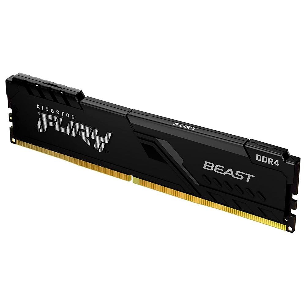 Memória RAM Kingston Fury Beast, 64GB (2x32GB), 3600MHz, DDR4, CL18, Preto - KF436C18BBK2/64 - view 3