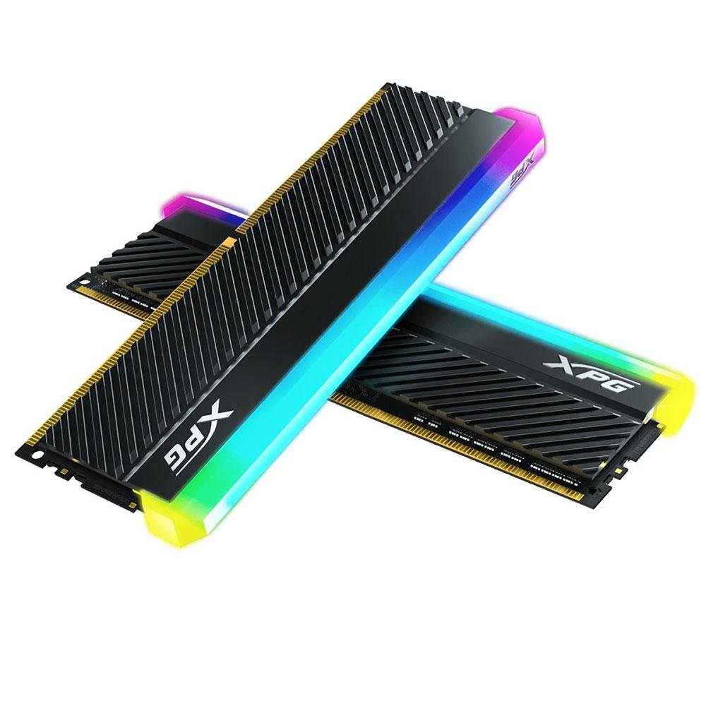 Memória RAM XPG Spectrix D45G, RGB, 32GB (2x16GB), 3600MHz, DDR4, CL18, Preta - AX4U360016G18I-DCBKD45G